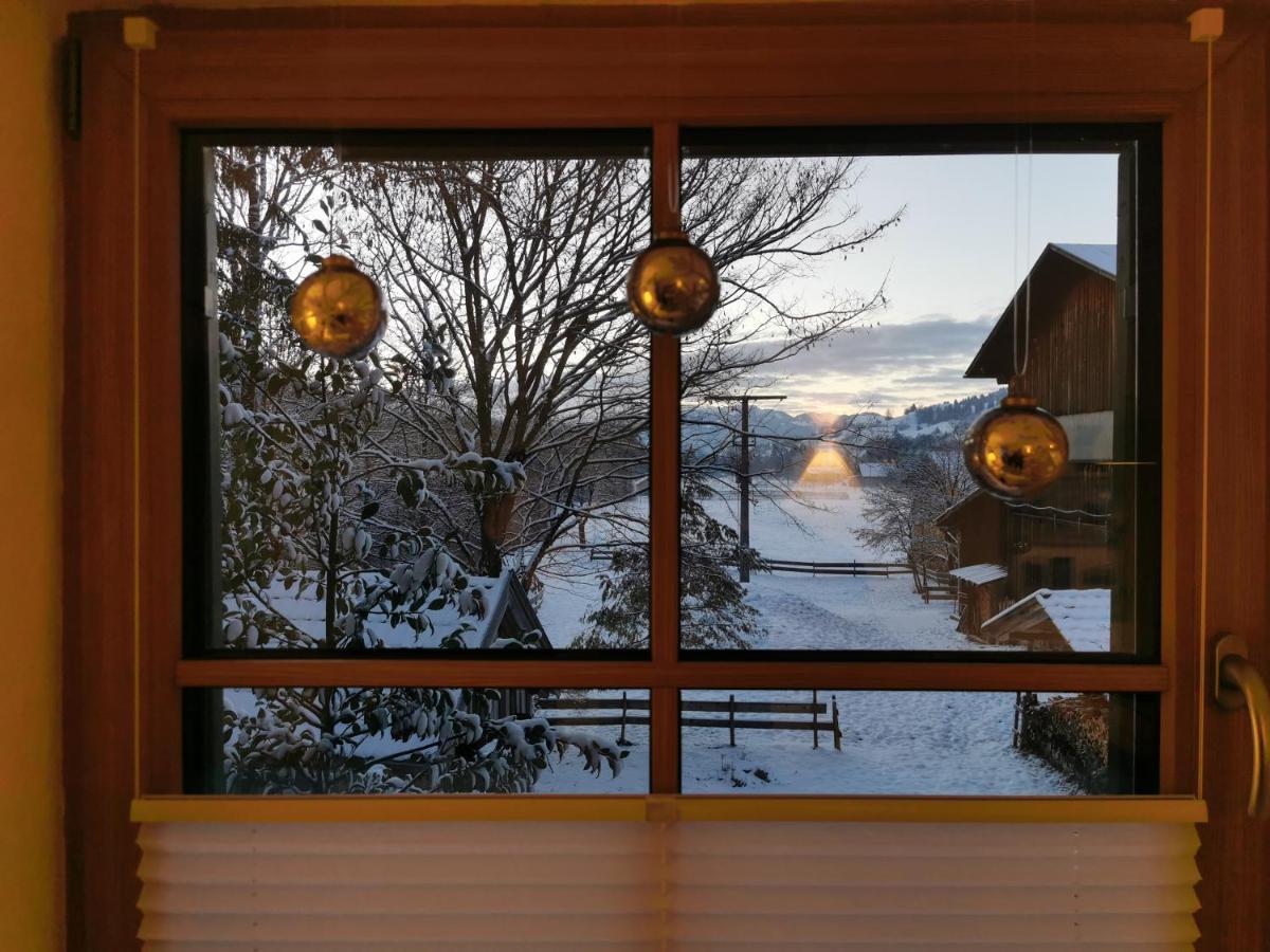 Ferienwohnung Wiesenblick Bad Hindelang Exterior foto